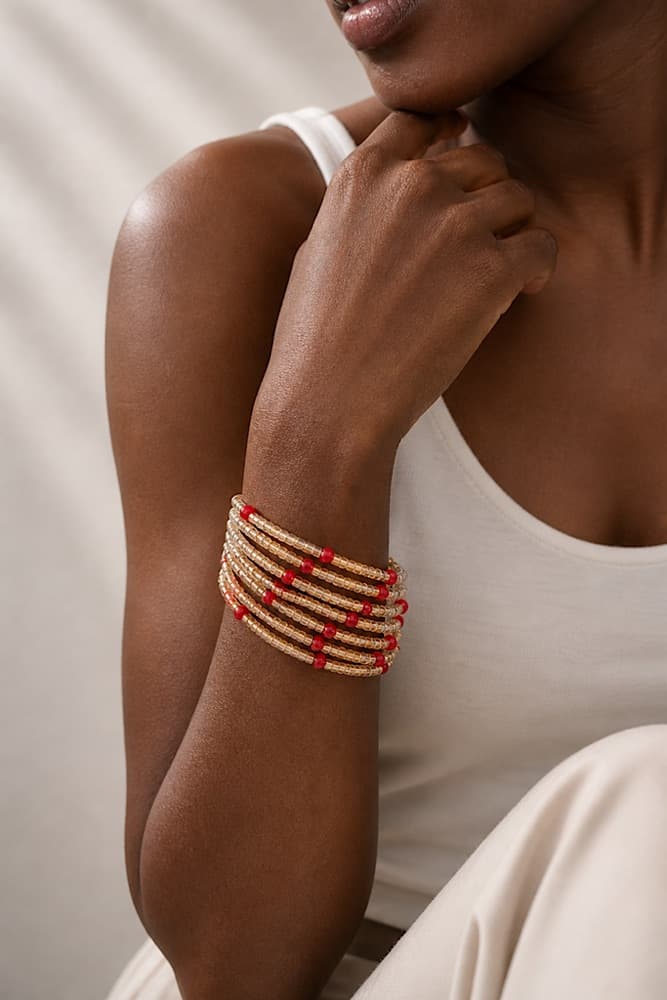 Rose Stack, handmade bracelets by Star Beads