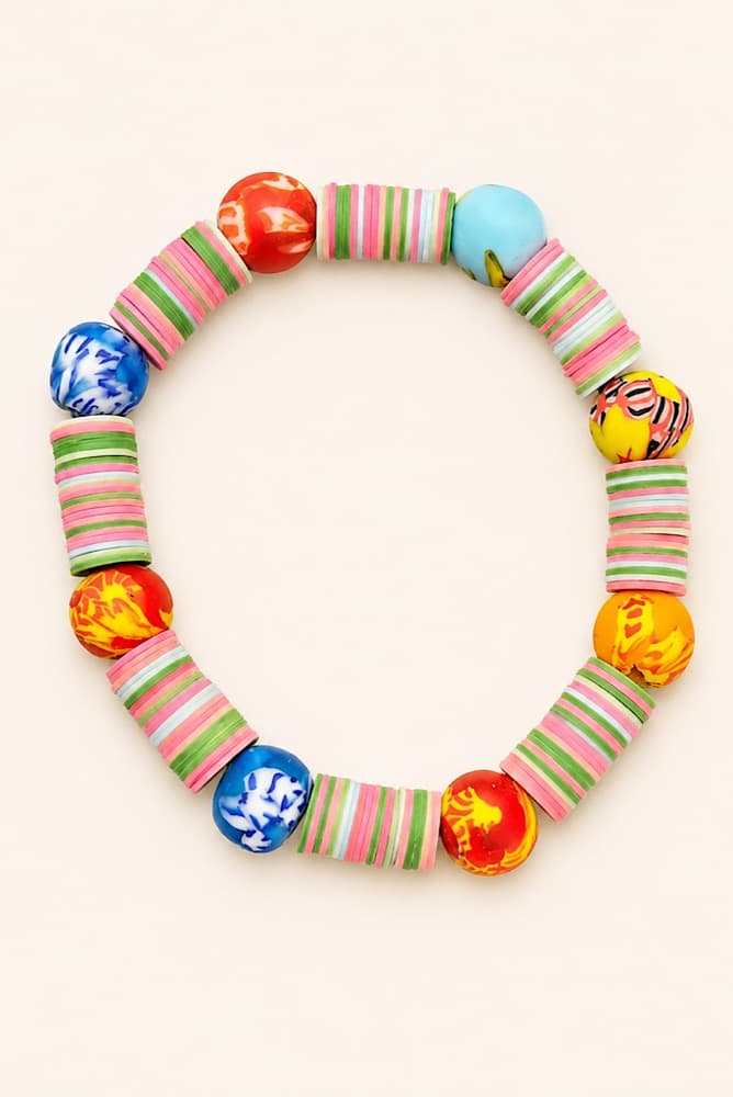 Painted Rainbow, handmade bracelets by Star Beads